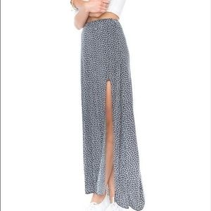 Brandy Melville Full Length Floral Skirt
